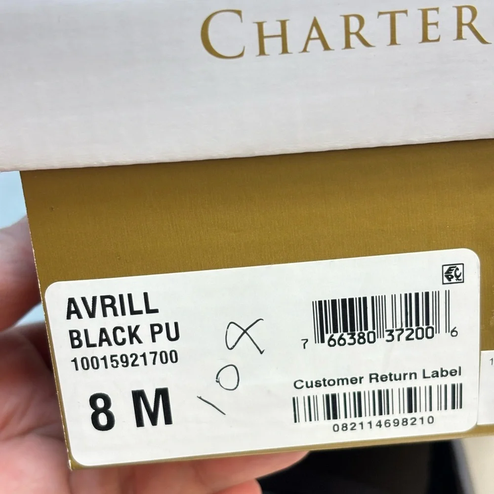 Charter Club AVRILL‎ Black Slingback Flats Size 8M New in Box